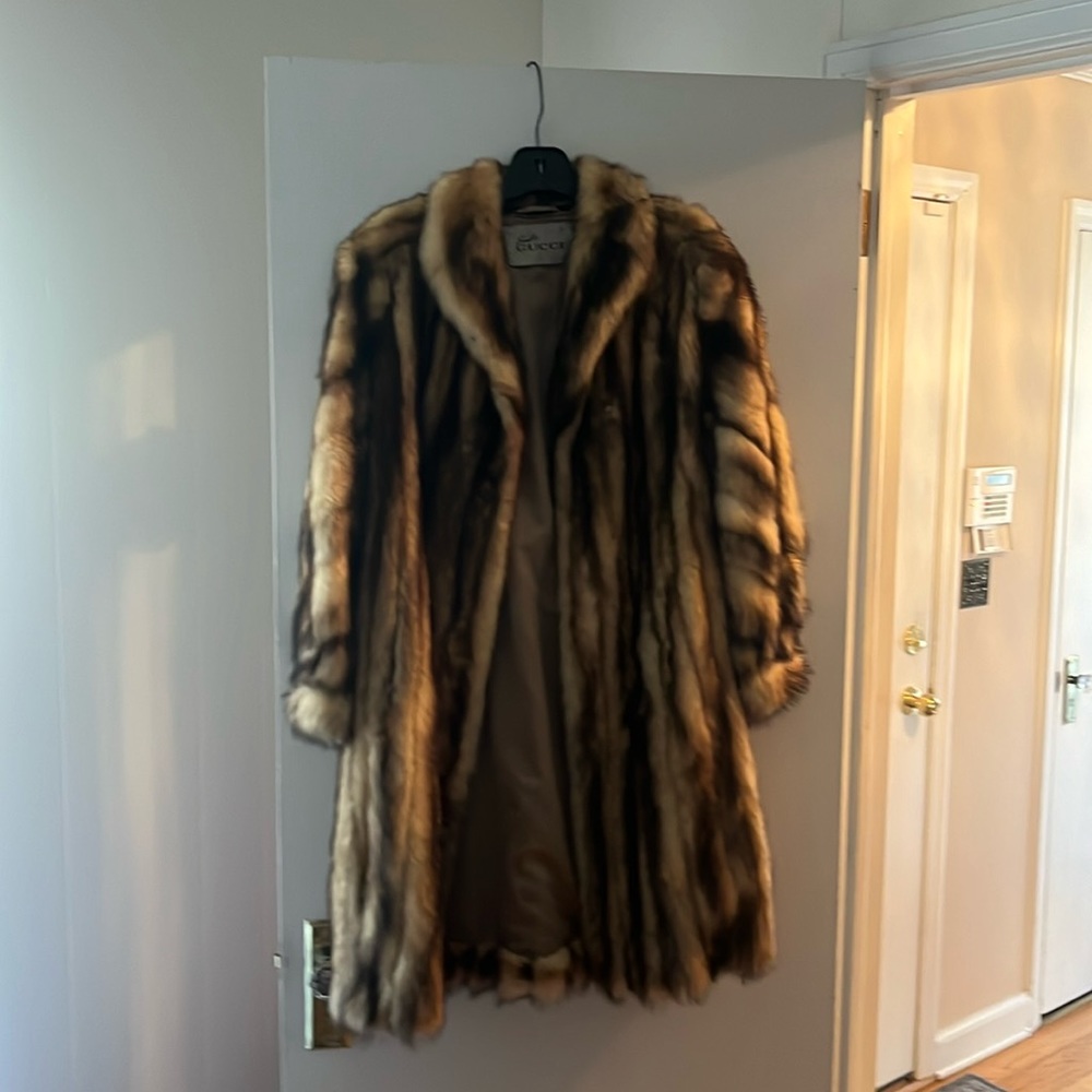 Vintage Emilio Gucci Fitch Fur Coat